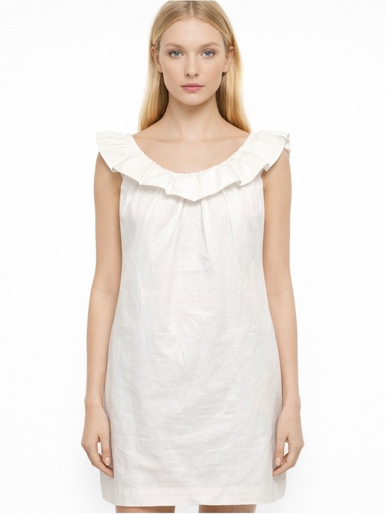 Trina Turk Dresses & Skirts - Trina Turk Women's Ruffled Shift Dress White Size XL Extra Large New‎ With Tags